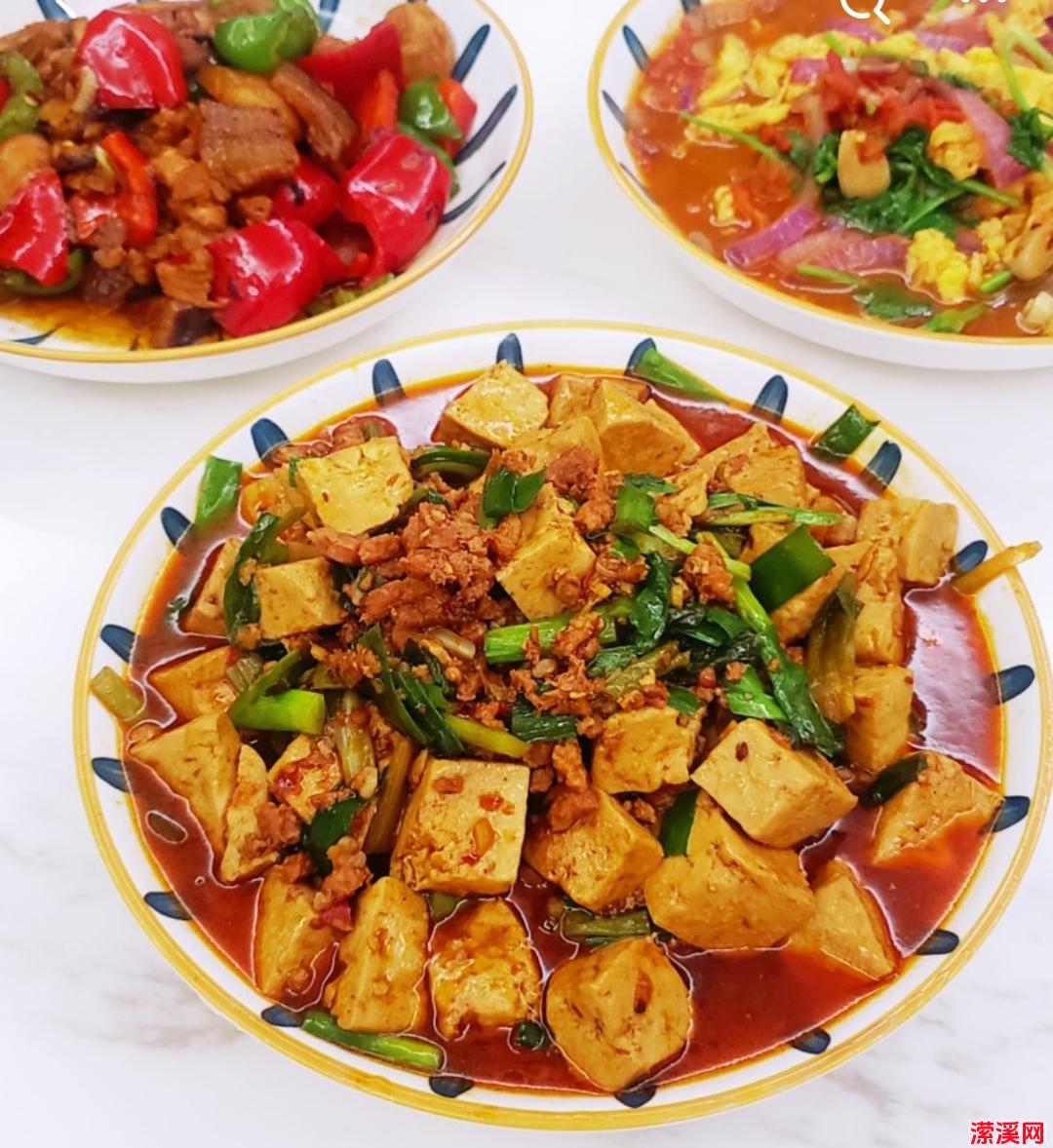 麻辣鲜香川味肉末烧豆腐，家常版下饭菜