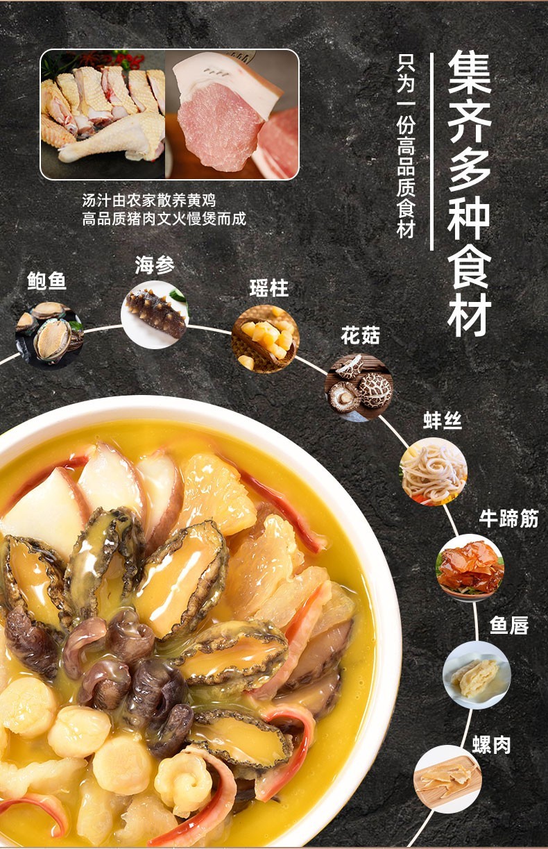 鲍汁瑶柱翅的做法,瑶柱鲍汁鲍鱼的做法